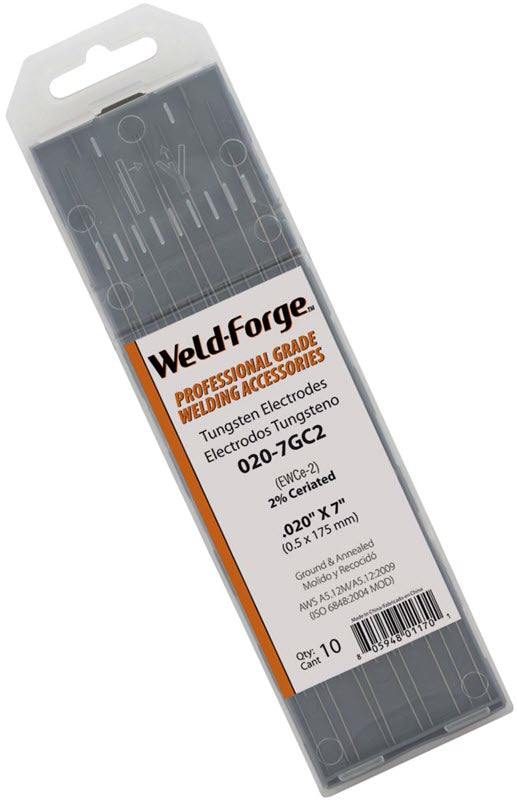 Weld-Forge 2% Ceriated Tungsten Electrode