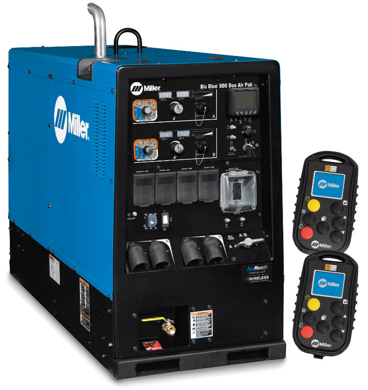 Miller Big Blue 800 Duo Air Pak (Deutz) Diesel Welder w/WIC & ArcReach