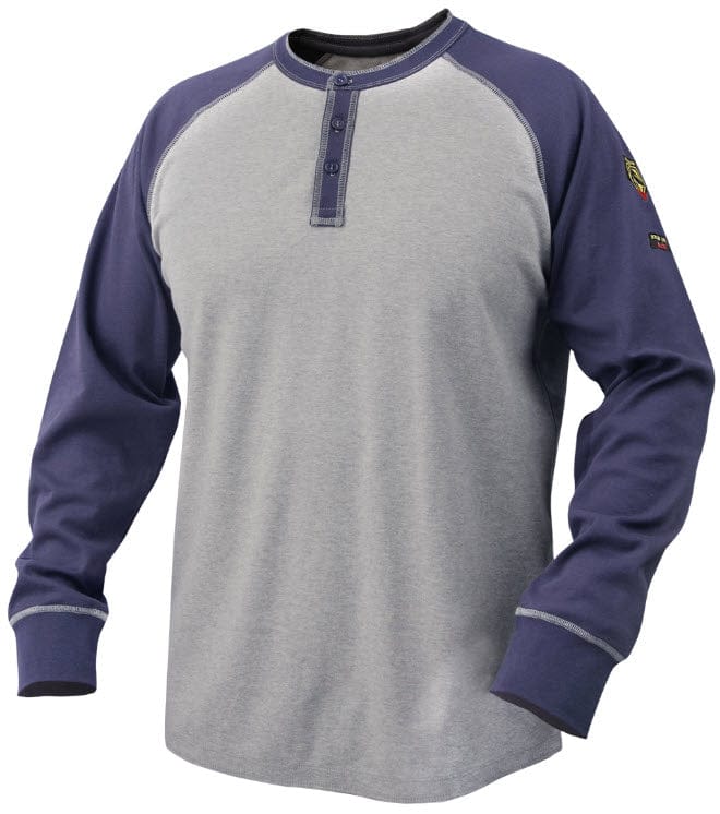 Black Stallion Clothing Black Stallion Flame Resistant 7 oz. Cotton Jersey Henley TF2520-NG