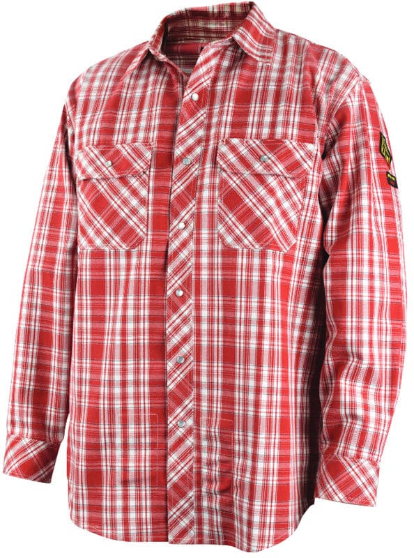 Black Stallion Red Plaid AR/FR Cotton Work Shirt WF2110-PR Black Stallion Red Plaid AR/FR Cotton Work Shirt WF2110-PR