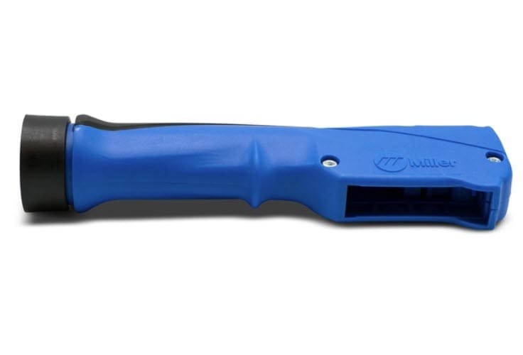 Blue Miller welding torch handle
