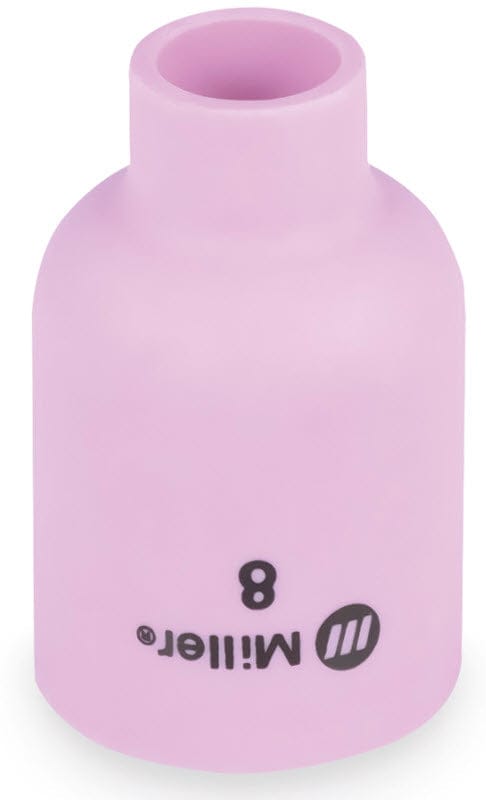 Pink ceramic TIG welding nozzle size 8