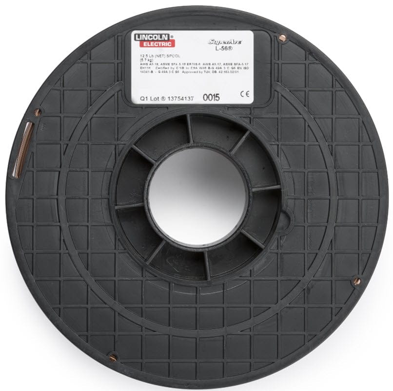 Lincoln Filler Metals Lincoln SuperArc L-56 ER70S-6 MIG Welding Wire - 12.5 lb. Spool