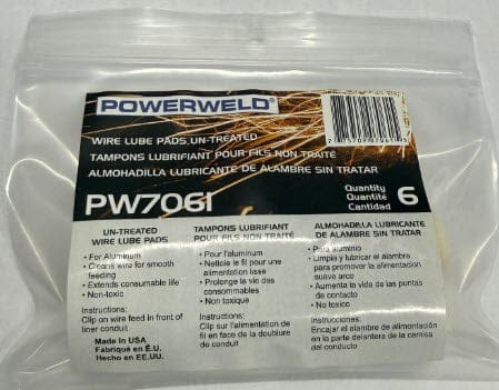 Powerweld Filler Metals Powerweld Round MIG Wire Cleaner Pads (6 Pack) PW7061