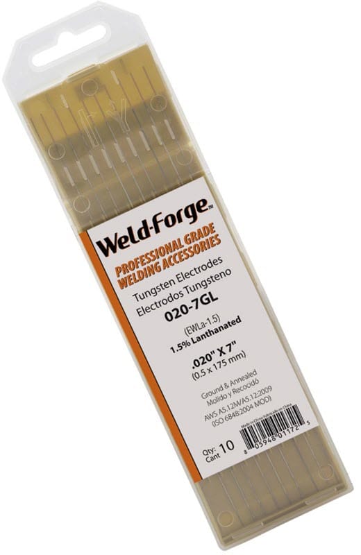 Weld-Forge Filler Metals .020 Weld-Forge 1.5% Lanthanated Tungsten Electrode