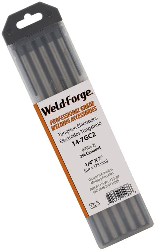 Weld-Forge Filler Metals 1/4 Weld-Forge 2% Ceriated Tungsten Electrode