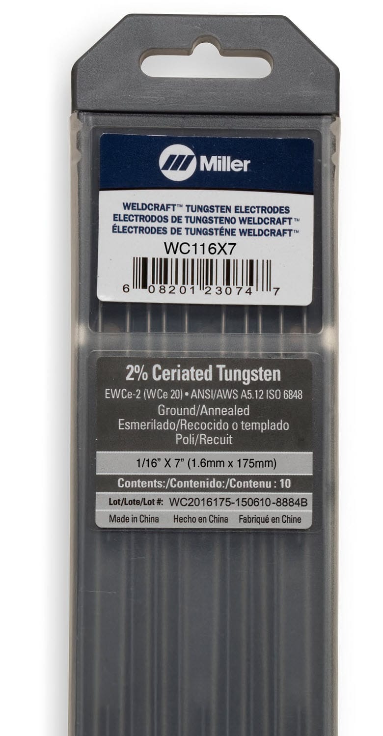 Weldcraft 2% Ceriated Tungsten Electrode