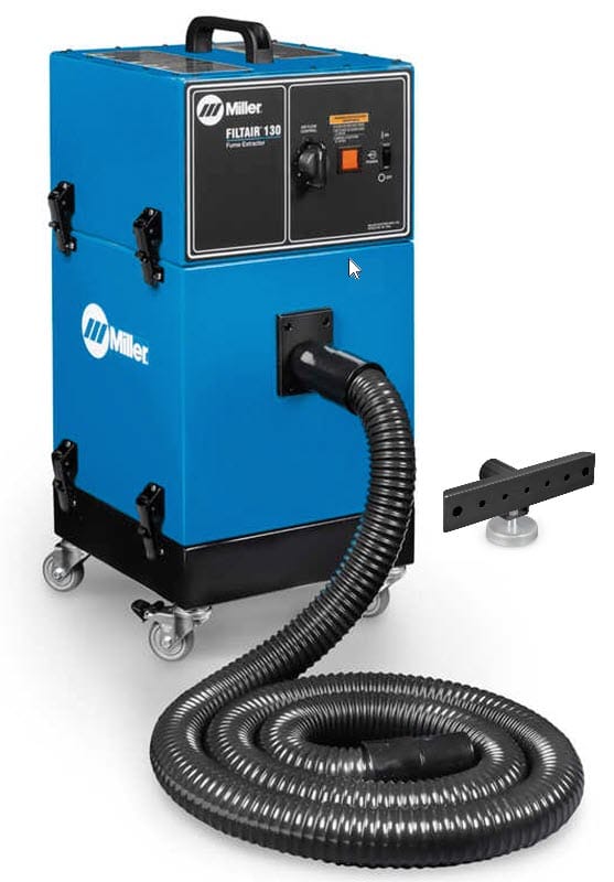 Miller Fume Extractors Slotted 12 inch Magnetic Nozzle Miller Fume Extractor FILTAIR 130 300595