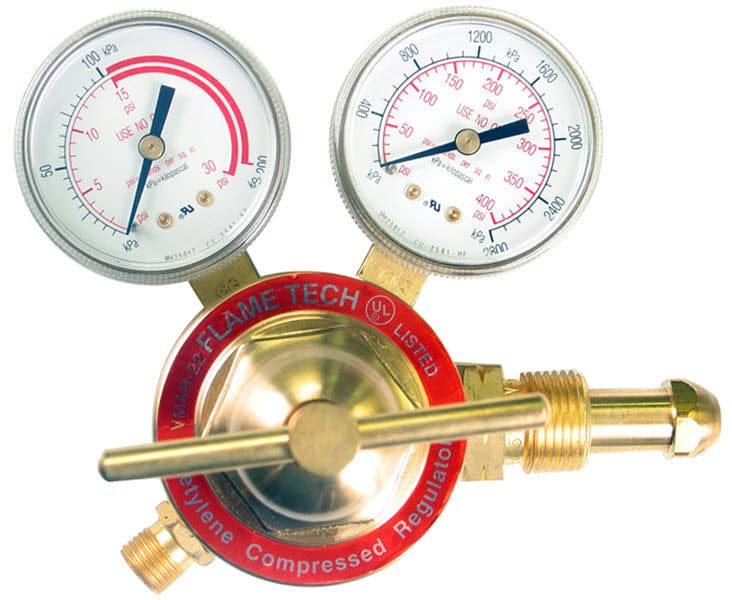 Flame Tech Gas Apparatus Flame Tech Medium Duty Acetylene Regulator - CGA 510 VMAR-22