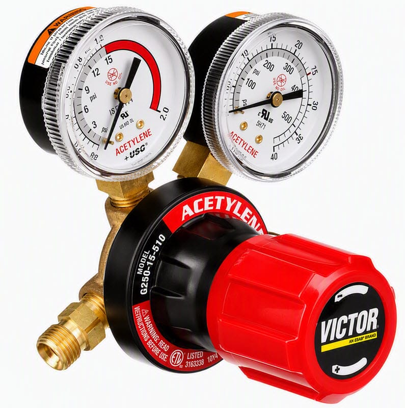 Victor Gas Apparatus Victor Acetylene Regulator - G250 Medium Duty