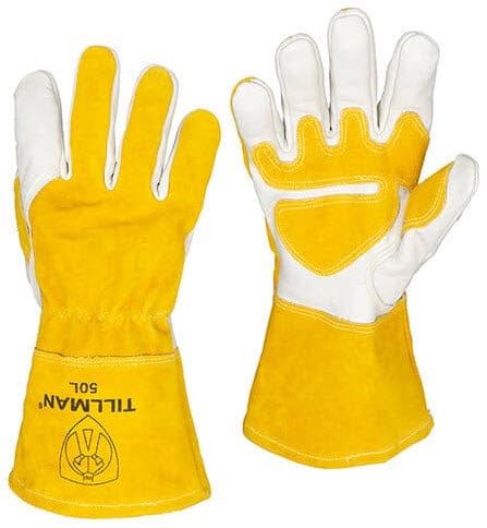 Tillman 1428 Top Grain Cowhide Leather Welding Gloves – Protective Drivers Style
