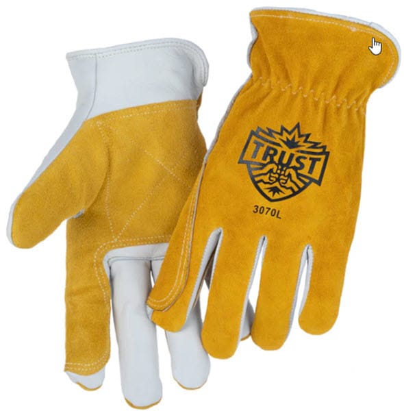 Trust Protection Gloves Trust Reinforced Grain Palm/Split Back Drivers Gloves 3070