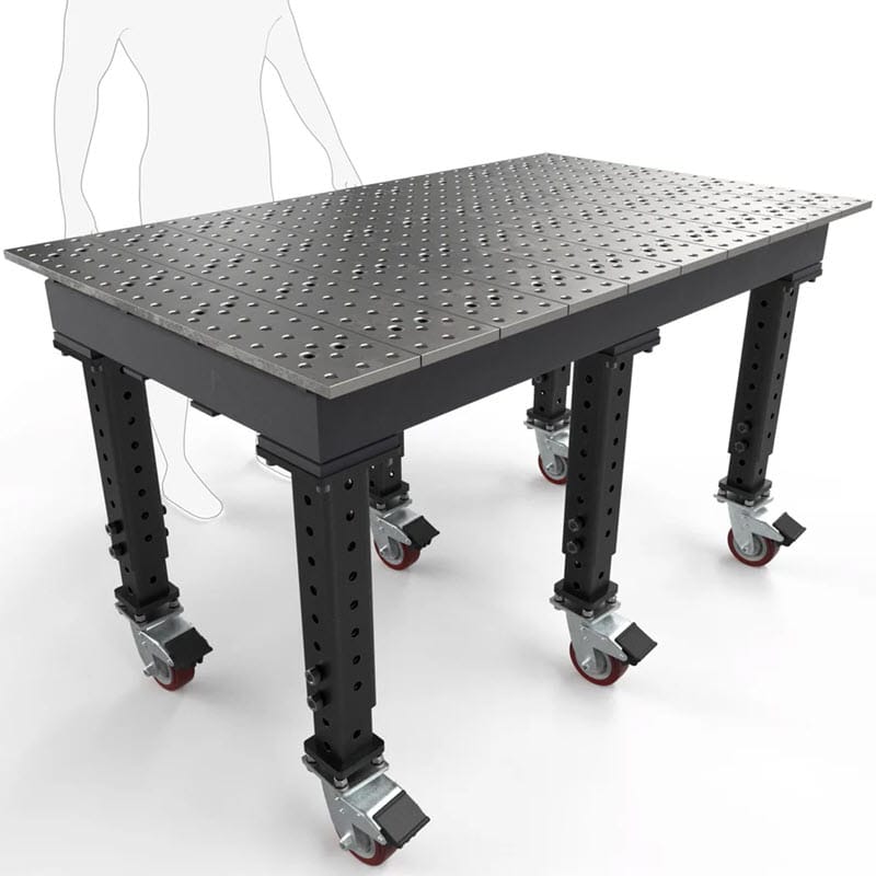BuildPro Machine Accessories Adjustable 27" - 37" + Casters BUILDPRO MAX Adjustable Leg Welding Table 5' x 3' (Standard) TMR56036F