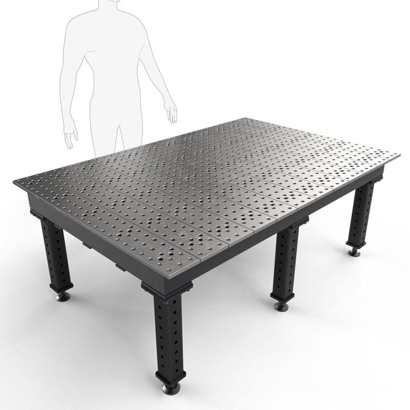 BuildPro Machine Accessories Heavy Duty 24-1/4" BUILDPRO MAX Fixed-Leg Welding Table 6' x 4' (Standard) TMA57248F