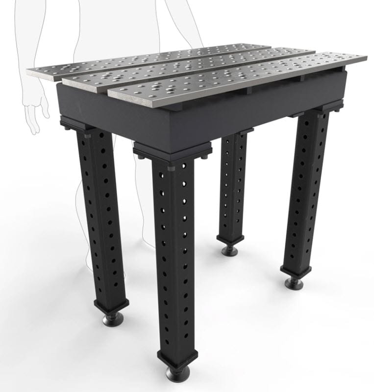 BuildPro Machine Accessories BUILDPRO MAX Slotted Welding Table 2' x 3' (Standard) TMA52238