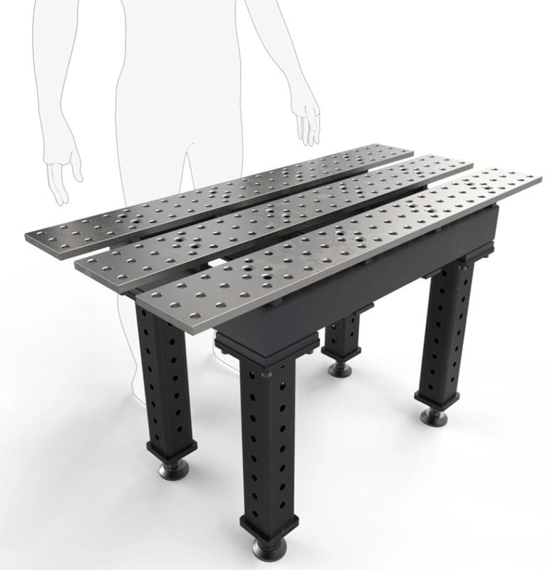 BuildPro Machine Accessories BUILDPRO MAX Slotted Welding Table 2' x 4' (Standard) TMB52246