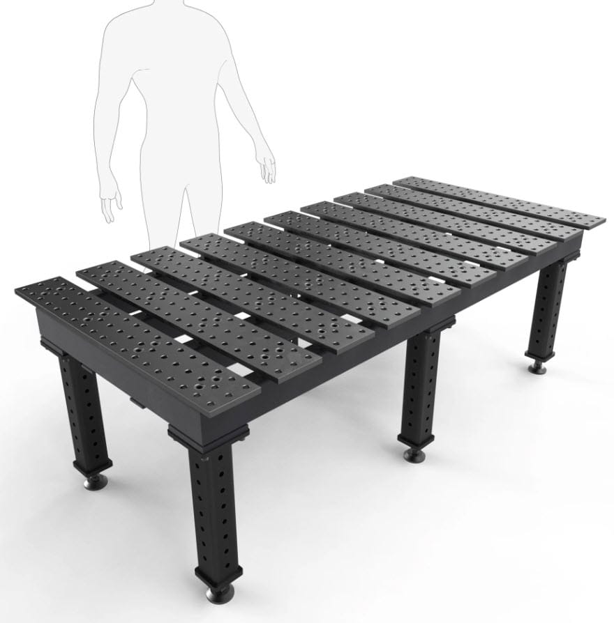 BuildPro Machine Accessories BUILDPRO MAX Slotted Welding Table 6.5' x 3' (Nitrided) TMQB57838