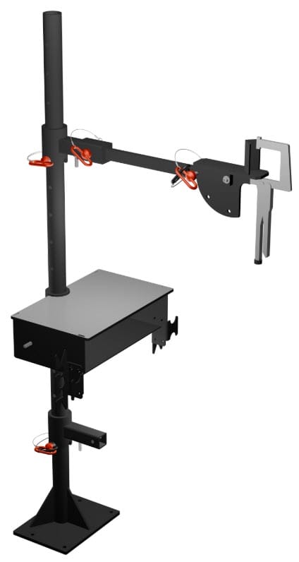 Lincoln Machine Accessories Lincoln Floor Post with Clamping Bar & Rectangular Table One-Pak K5248-6
