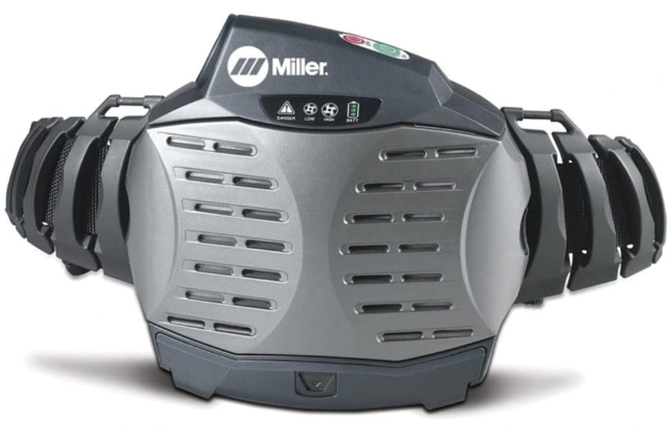 Miller powered air purifying respirator blower unit with belt