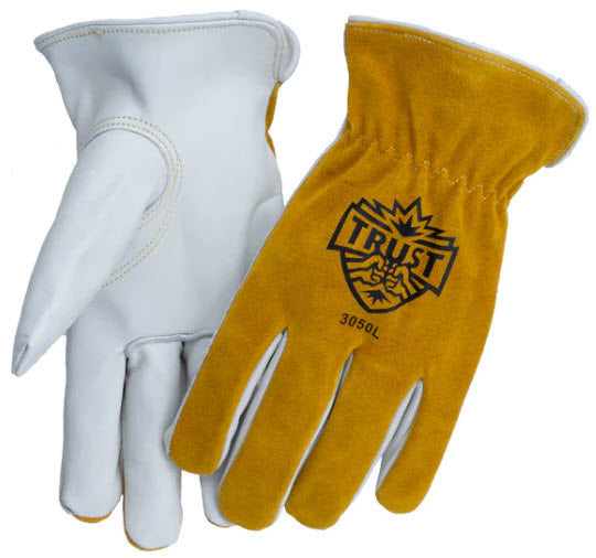 Trust Top Grain/Split Cowhide Drivers Gloves 3050