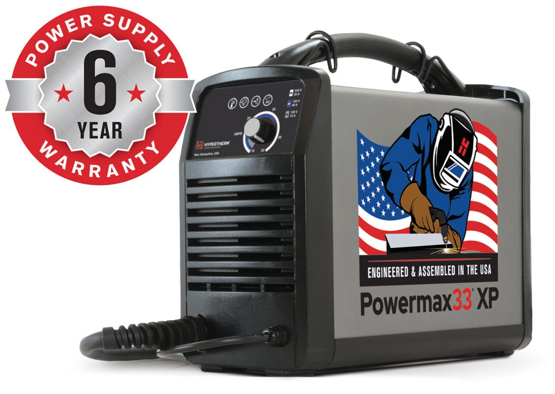 Hypertherm Welders 15 ft Hypertherm Powermax33 XP Plasma Cutter w/75 Degree Handheld Torch 088592