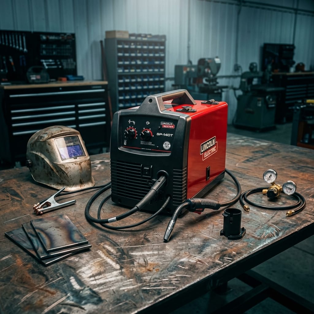 Wire Feeder Welder — Workshop Lifestyle | Generated by Modelize