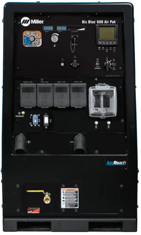 Miller Welders Miller Big Blue 600 Air Pak (Deutz) Diesel Welder w/ArcReach 907750