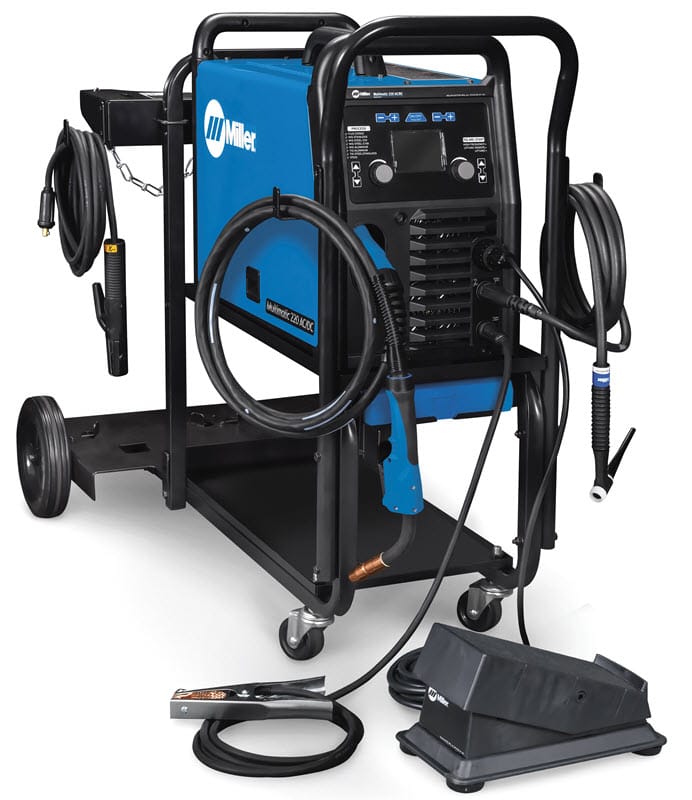 Miller Multimatic 220 AC/DC Welder w/Dual Cylinder Cart 951000070