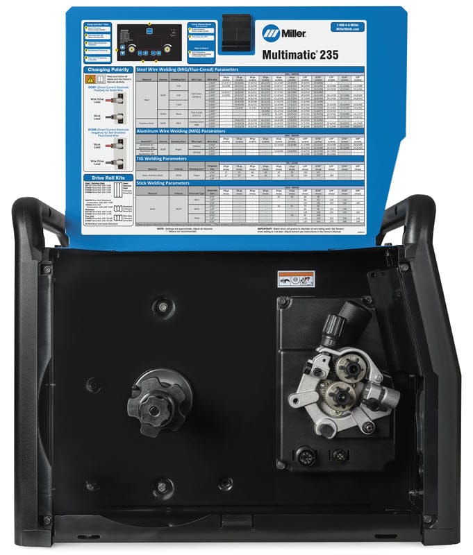 Miller Welders Miller Multimatic 235 Multiprocess Welder w/EZ-Latch Running Gear 951846