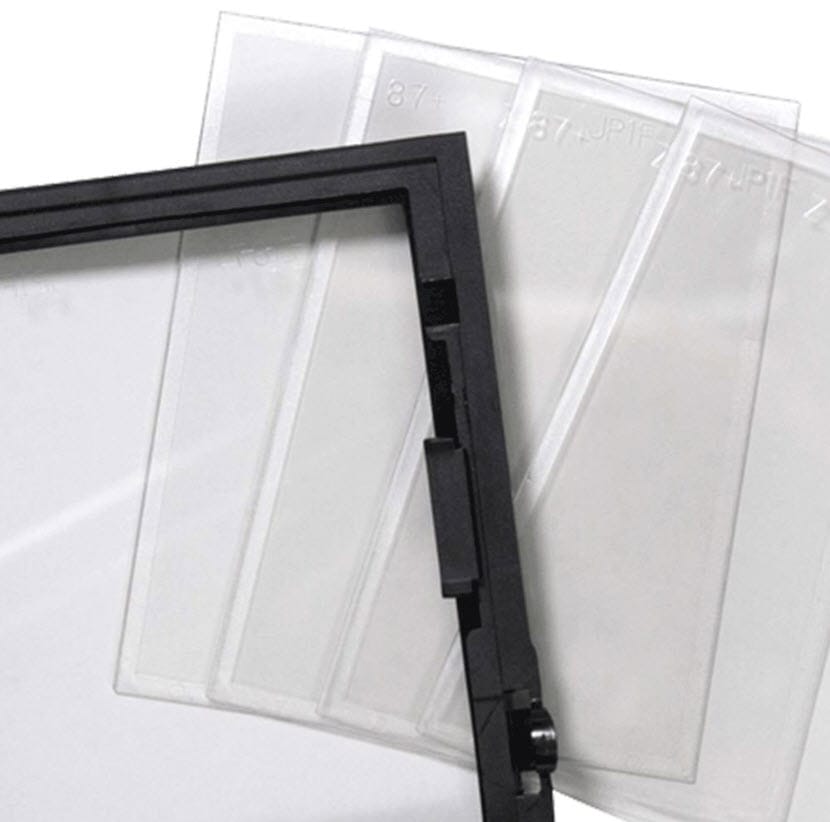 Jackson Safety clear replacement filter plates for welding helmets