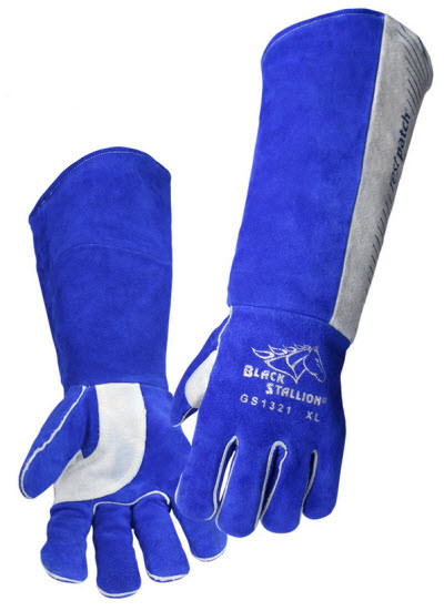 Black Stallion Welding Gloves - 21 Inch GS1321-BG