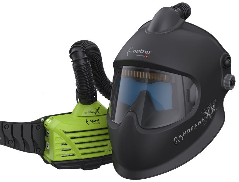 Optrel e3000x PAPR w/Panoramaxx CLT Black Welding Helmet 4550.580
