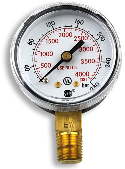 Smith Replacement Gauge - 2 inch, 0-4000 PSIG GA139-03