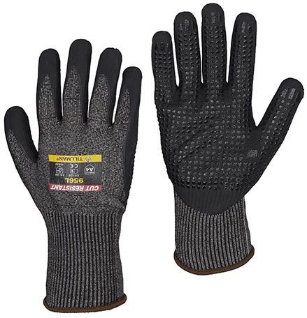 Tillman Cut Resistant Gloves - Dotted Micro Foam Nitrile Coated 956