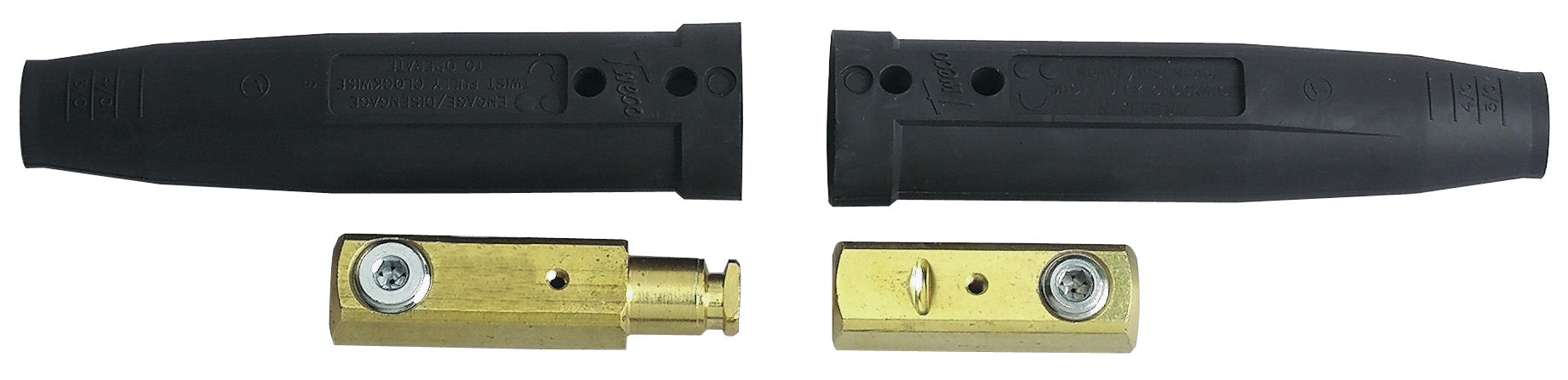 Tweco Weld Cable Connectors (Male/Female) - 2MPC