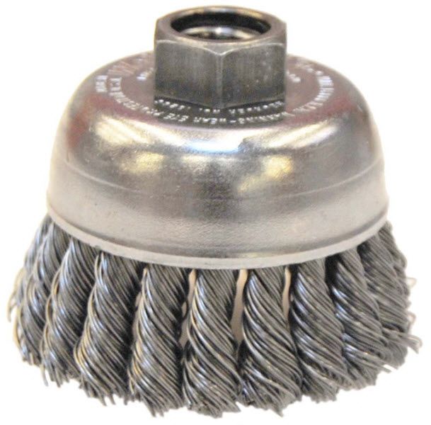 Weiler Cup Brush - 2 3/4" Stainless Steel Knot 13286