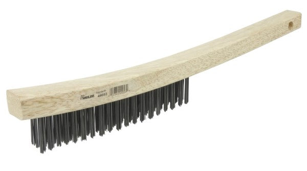 Weiler Scratch Brush - Curved Handle Carbon Steel 44053