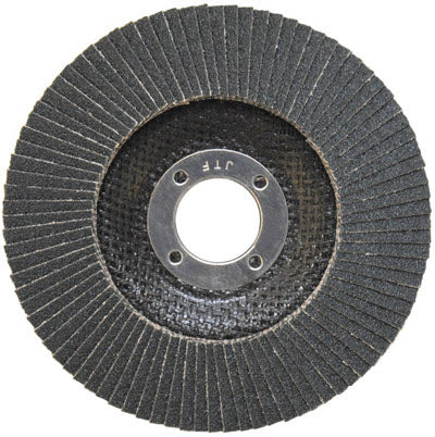 Weiler Tiger Paw Flap Disc - 4 1/2" Type 27 7/8 Arbor 36 Grit 51107 1