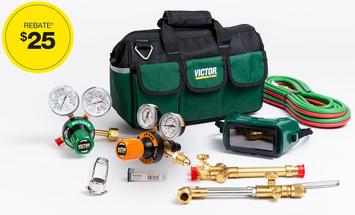 Victor Gas Apparatus Victor Medalist 350 Utility Cutting Outfit - Oxy/Propane (LP) 0384-2716