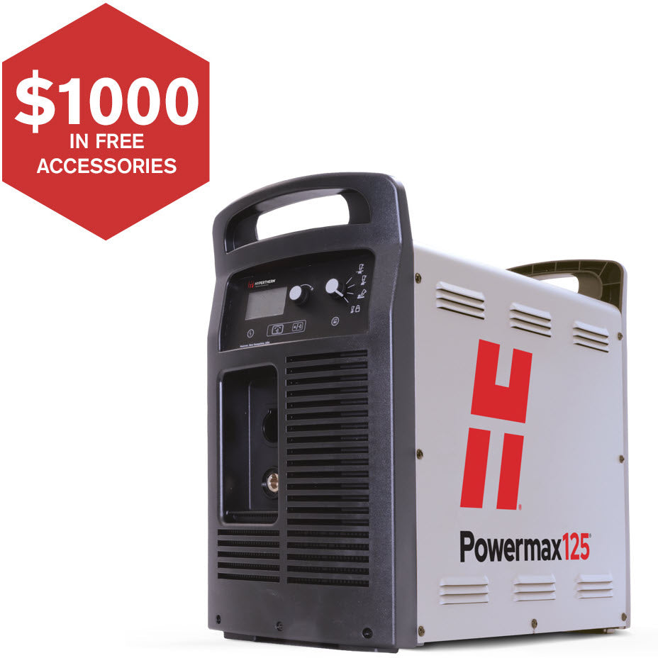 Hypertherm Powermax125 Plasma Cutter w/CPC, 180 Degree Machine Torch & Remote