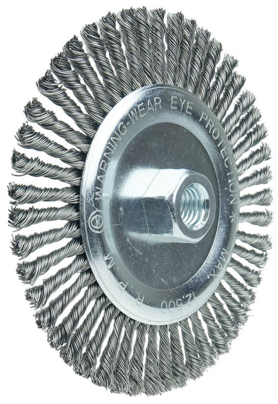 Weiler Stringer Bead Wheel - 6" Steel 08766