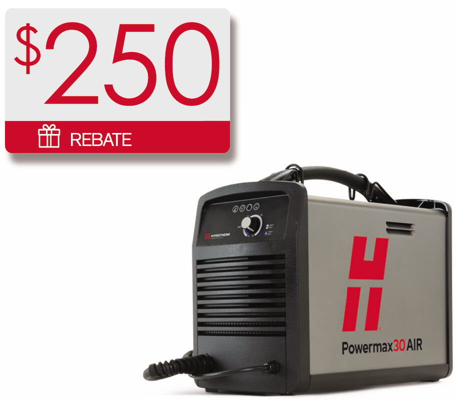 Hypertherm Powermax30 AIR Plasma Cutter w/75 Degree Handheld Torch 088096