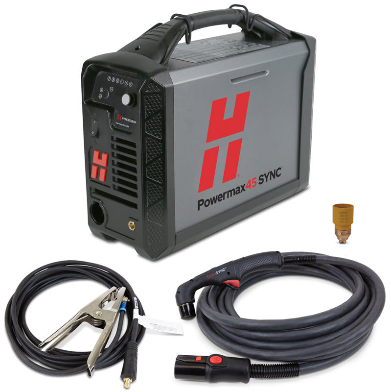 Hypertherm Powermax45 SYNC Plasma Cutter w/CPC & 75 Degree Handheld Torch