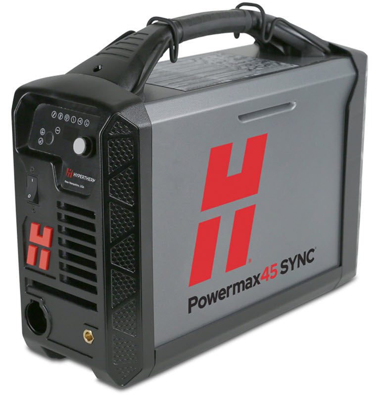 Hypertherm Powermax45 SYNC Plasma Cutter w/CPC, 75 & 180 Degree Torches, & Remote