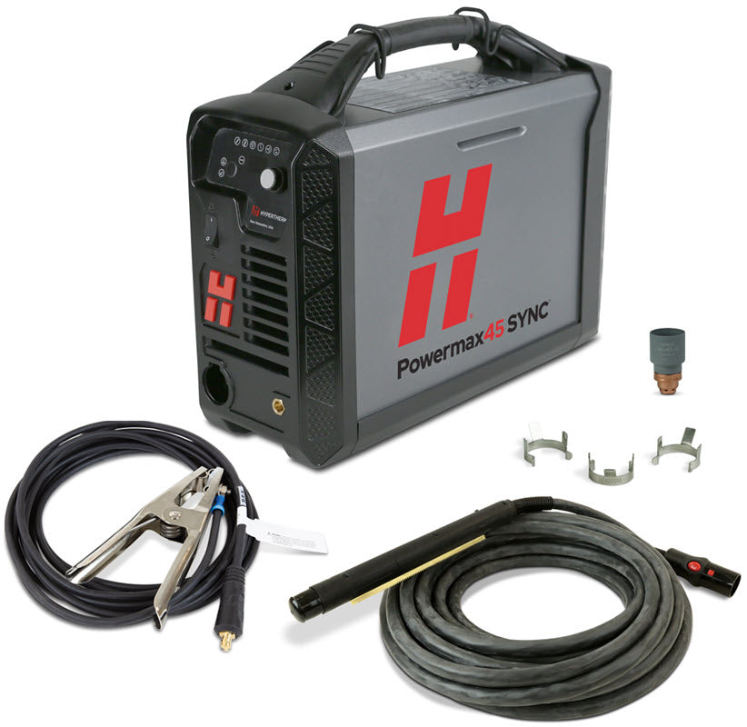 Hypertherm Powermax45 SYNC Plasma Cutter w/CPC & 180 Degree Machine Torch