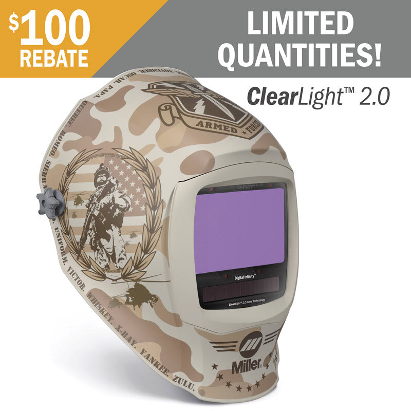 Miller Welding Helmet -  Honor Infinity ClearLight 2.0 280054