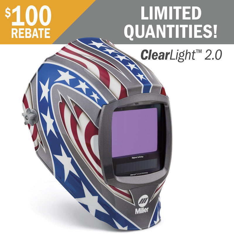 Miller Welding Helmet - Stars & Stripes Infinity ClearLight 2.0 288420