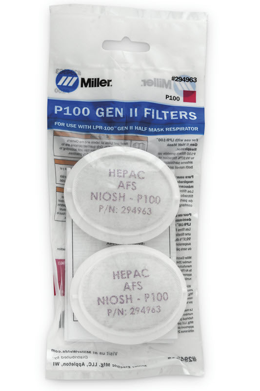 Miller LPR-100 Gen. II P100 Replacement Filters 294963