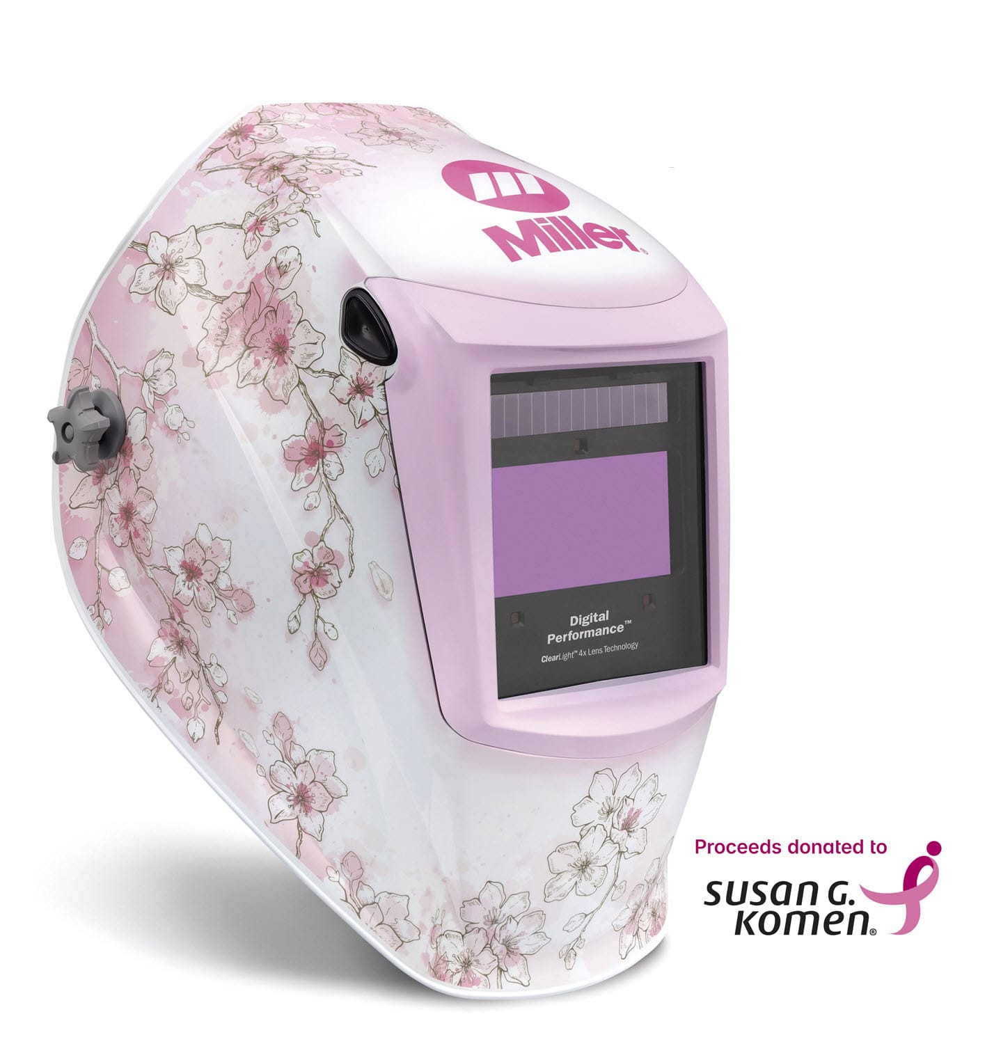 Miller Burn & Blossom Digital Performance ClearLight 4x Welding Helmet 296756