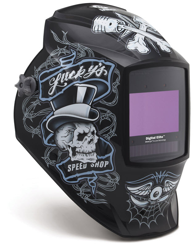 Miller Lucky's Speed Shop Digital Elite ClearLight 4x Welding Helmet 296766